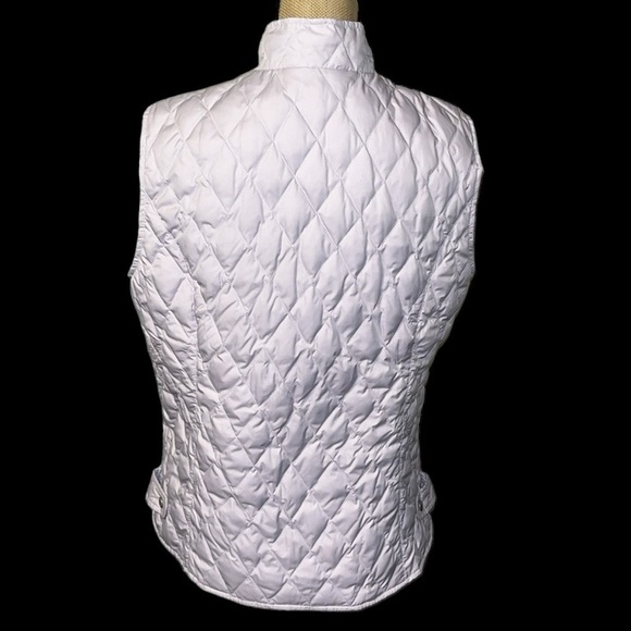 Eddie Bauer Lavender quilted embroidered vest - with Goose down fill. - Picture 5 of 7